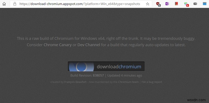 วิธีการติดตั้ง Chromium ใน Windows 10