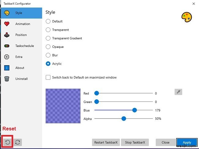 การปรับแต่งทาสก์บาร์ของ Windows 10 ด้วย TaskbarX