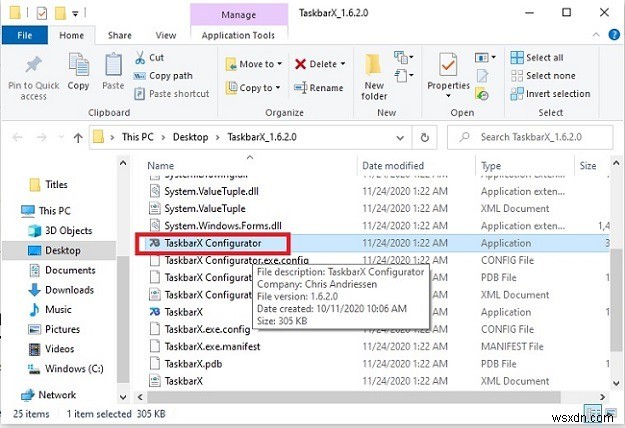 การปรับแต่งทาสก์บาร์ของ Windows 10 ด้วย TaskbarX