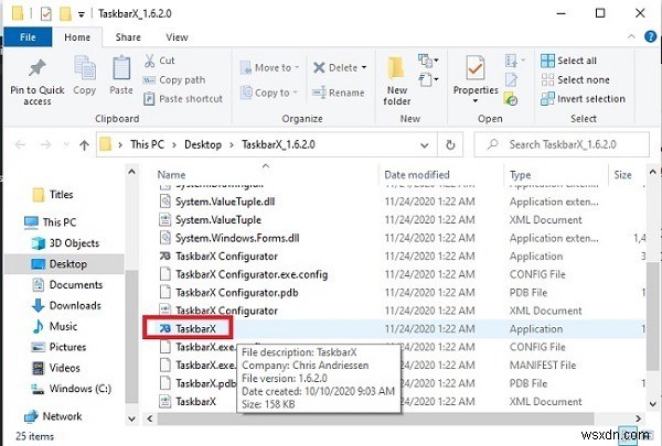 การปรับแต่งทาสก์บาร์ของ Windows 10 ด้วย TaskbarX