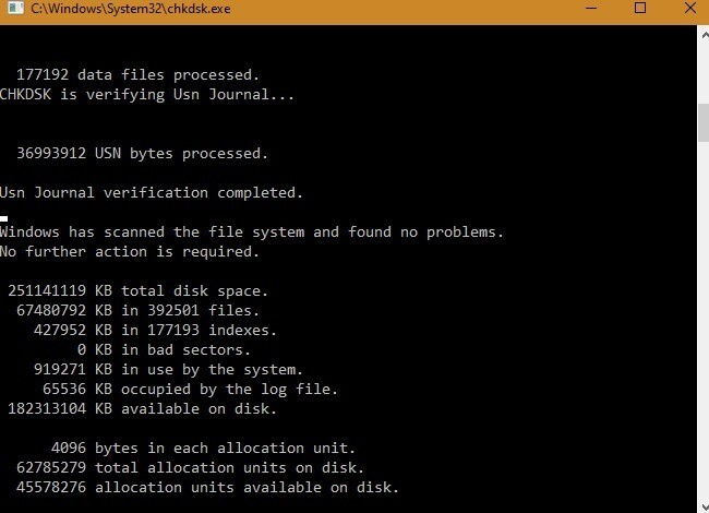 วิธียกเลิกการดำเนินการ Chkdsk ตามกำหนดการใน Windows 10