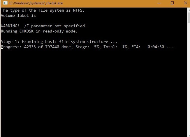 วิธียกเลิกการดำเนินการ Chkdsk ตามกำหนดการใน Windows 10