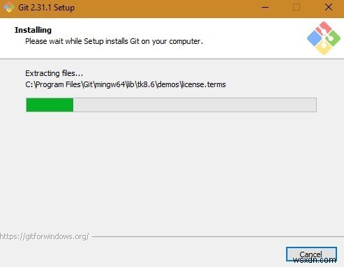 วิธีการติดตั้ง Git Bash บน Windows 10