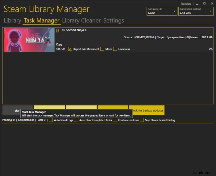 ใช้ Steam Library Manager เพื่อย้ายเกม Steam ไปยังไดรฟ์อื่นอย่างรวดเร็ว