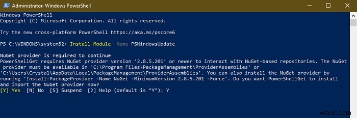 วิธีซ่อนการอัปเดตโดยใช้ PowerShell ใน Windows 10