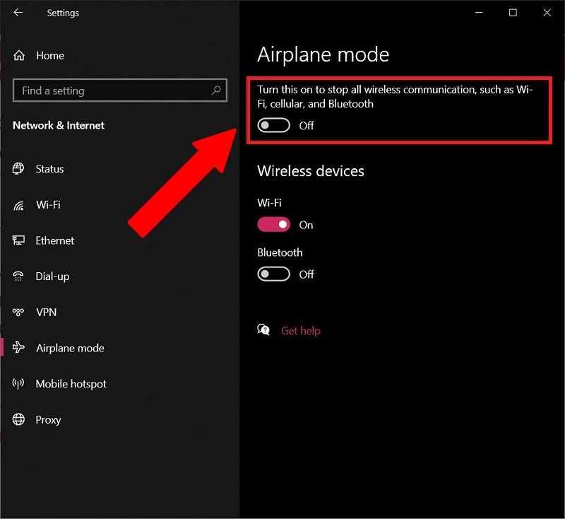 วิธีแก้ไข Windows 10 ที่ค้างในโหมดเครื่องบินผิดพลาด