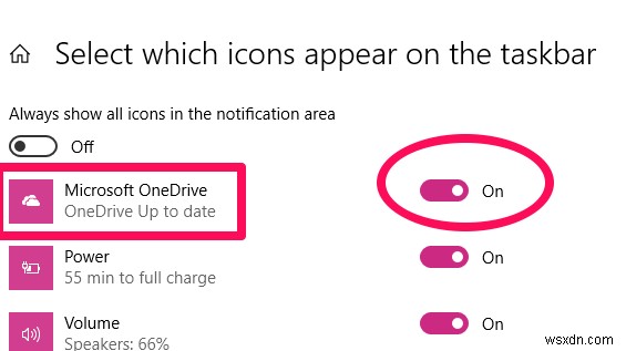 วิธีคืนค่าไอคอน OneDrive ที่หายไปบนแถบงานใน Windows 10