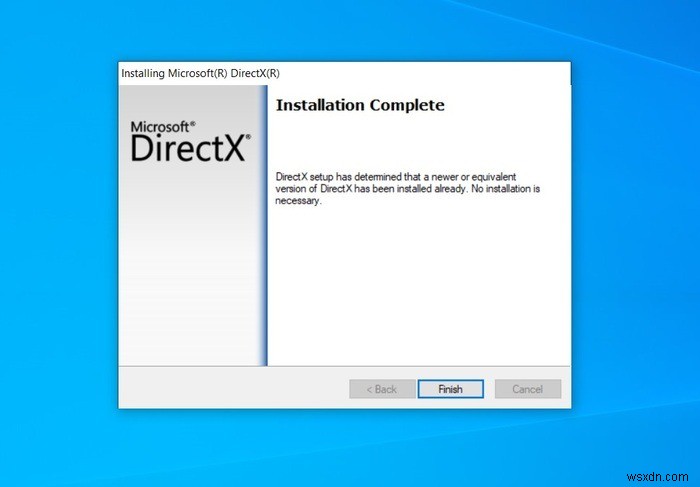 วิธีการติดตั้ง DirectX ใหม่ใน Windows