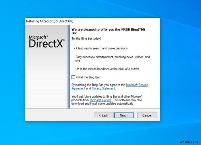 วิธีการติดตั้ง DirectX ใหม่ใน Windows