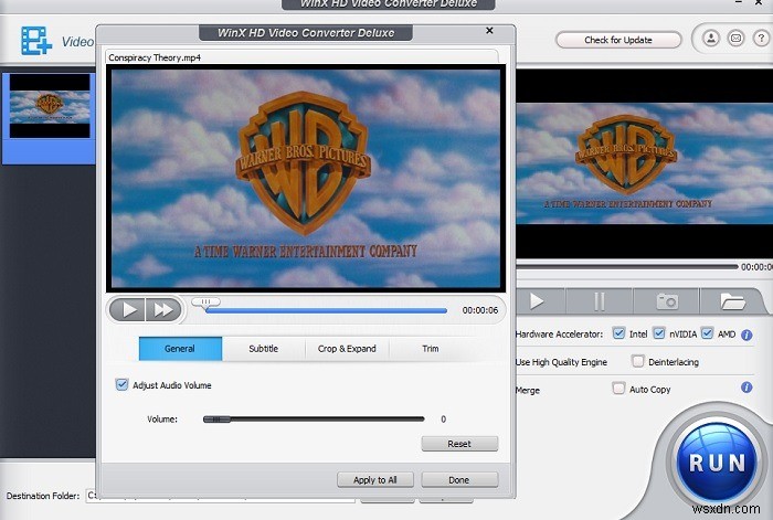 บีบอัดวิดีโอด้วย WinX HD Video Converter Deluxe (ลดสูงสุด 70%)