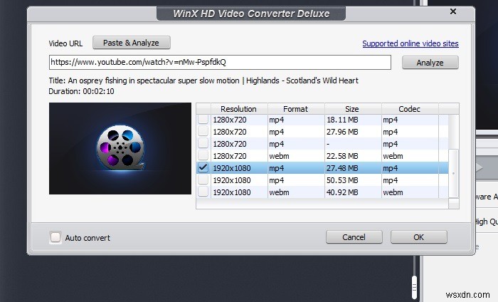 บีบอัดวิดีโอด้วย WinX HD Video Converter Deluxe (ลดสูงสุด 70%)