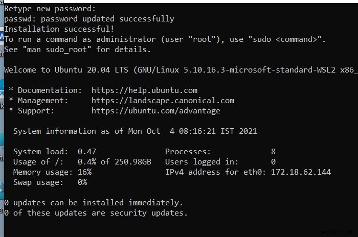 วิธีการติดตั้ง Linux บน Windows ด้วย WSL