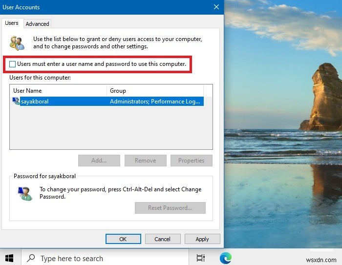 วิธีการลงชื่อเข้าใช้พีซีที่ใช้ Windows โดยอัตโนมัติ