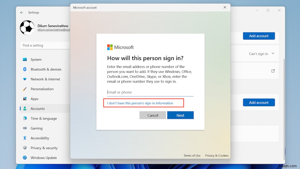 วิธีลบบัญชี Microsoft ออกจาก Windows 11