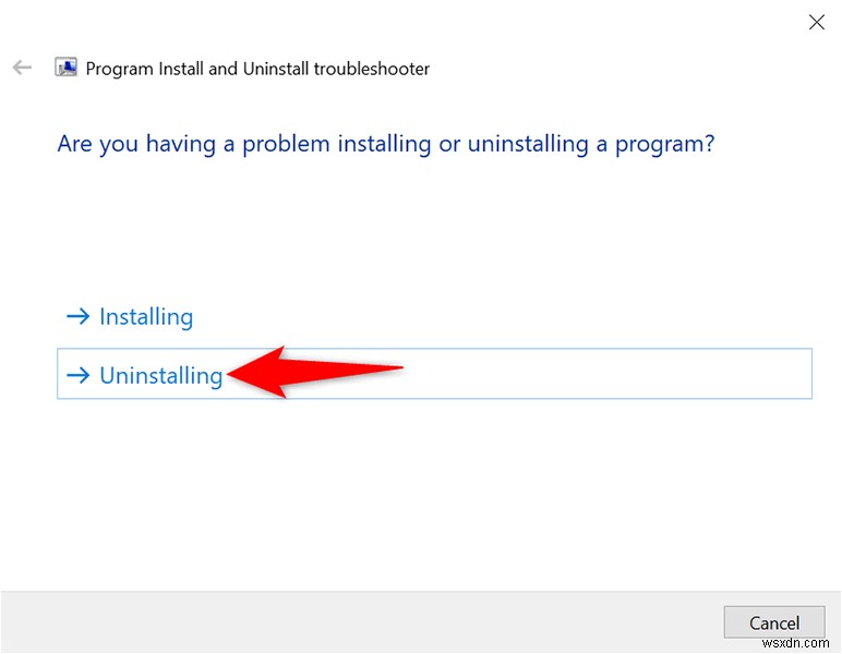 วิธีการถอนการติดตั้งโปรแกรมที่จะไม่ถอนการติดตั้งใน Windows 10