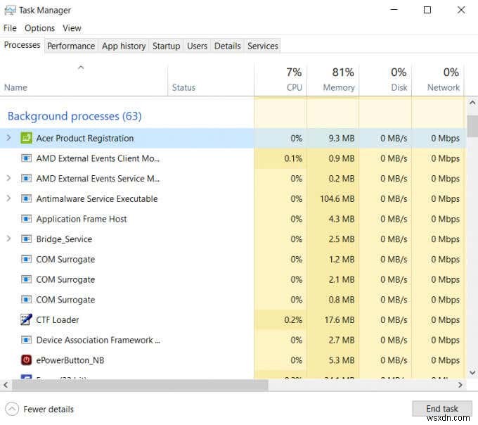 วิธีการกำจัดกระบวนการใน Windows 10