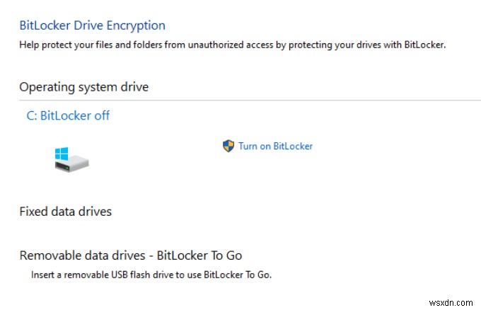 วิธีปิดหรือปิดใช้งาน Bitlocker ใน Windows 10