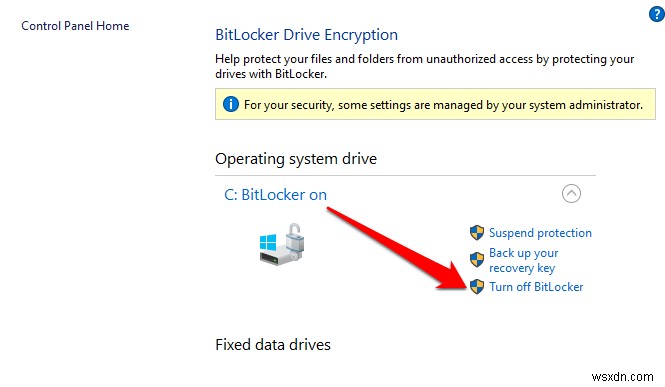 วิธีปิดหรือปิดใช้งาน Bitlocker ใน Windows 10