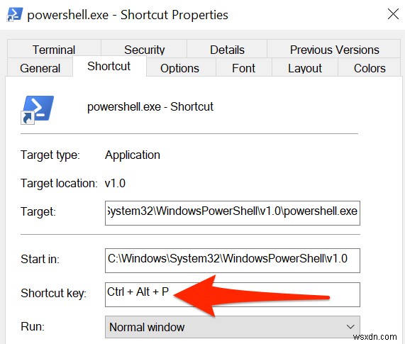 วิธีตั้งค่าพรอมต์คำสั่งและแป้นพิมพ์ PowerShell/ทางลัดบนเดสก์ท็อป