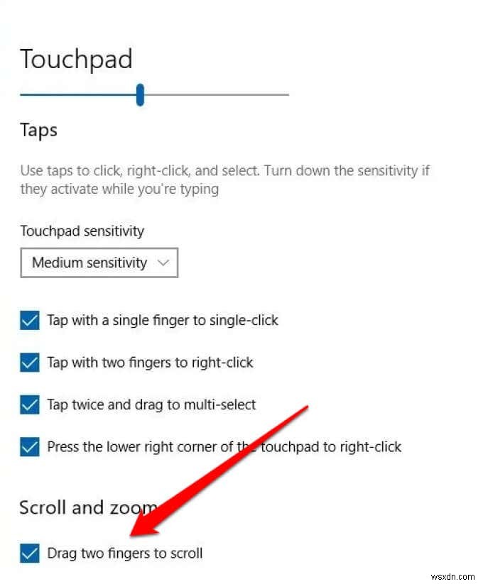 วิธีแก้ไขการเลื่อนสองนิ้วไม่ทำงานบน Windows 10