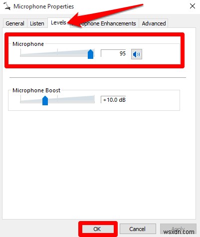 วิธีเพิ่มระดับเสียงไมโครโฟนใน Windows 10