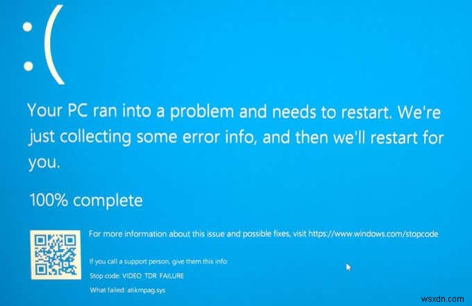 วิธีแก้ไขข้อผิดพลาด BSOD ของวิดีโอ TDR ใน Windows 10