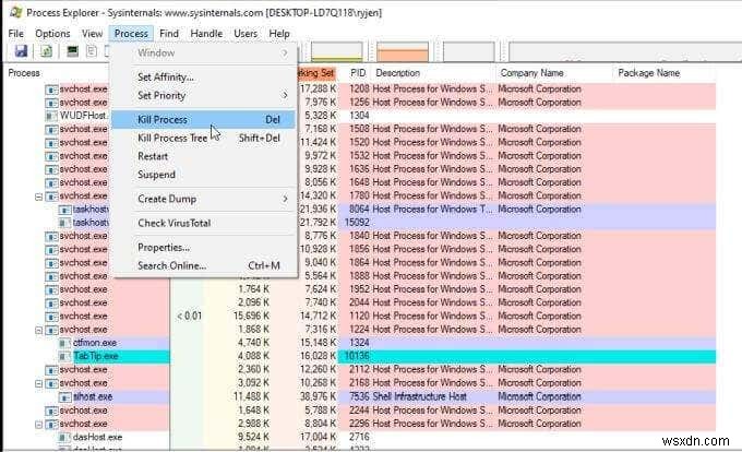 วิธีใช้ Process Monitor และ Process Explorer