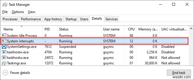 วิธีแก้ไขระบบขัดขวางการใช้งาน CPU สูงใน Windows 10