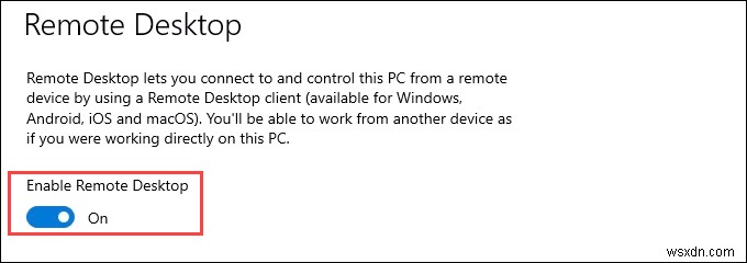 วิธีใช้เดสก์ท็อประยะไกลใน Windows 10