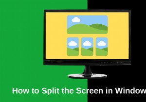วิธีแยกหน้าจอใน Windows 10