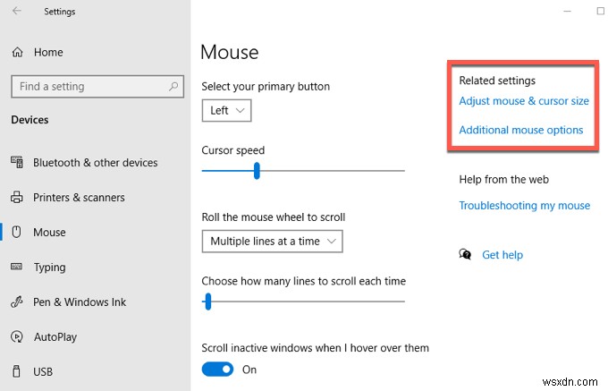 วิธีการเปลี่ยนเคอร์เซอร์ใน Windows 10