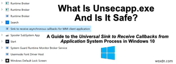 Unsecapp.exe คืออะไรและปลอดภัยไหม