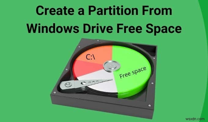 วิธีสร้างพาร์ติชั่นจาก Windows Drive Free Space