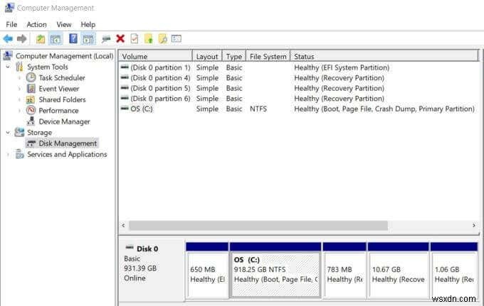 วิธีสร้างพาร์ติชั่นจาก Windows Drive Free Space