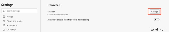 วิธีการเปลี่ยนตำแหน่งการดาวน์โหลดเริ่มต้นใน Windows 10