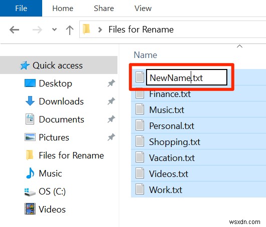 วิธีการเปลี่ยนชื่อไฟล์เป็นชุดใน Windows 10