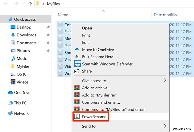 วิธีการเปลี่ยนชื่อไฟล์เป็นชุดใน Windows 10