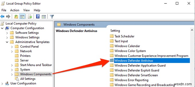 วิธีปิด Windows Defender