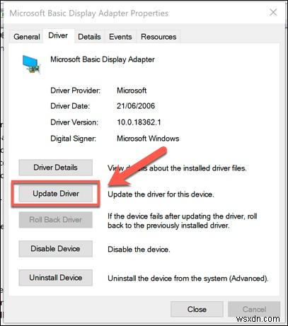 วิธีการย้อนกลับไดรเวอร์ใน Windows 10