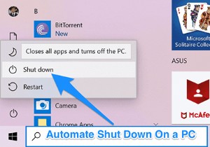 วิธีการปิดเครื่องคอมพิวเตอร์ Windows โดยอัตโนมัติ