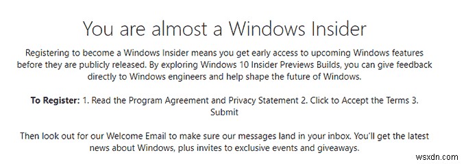 วิธีตรวจสอบคุณลักษณะใหม่ของ Windows 10 ด้วย Windows Insider