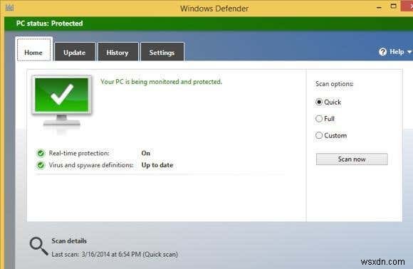 Windows Defender เทียบกับ Security Essentials เทียบกับ Safety Scanner 