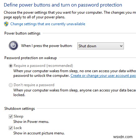 เปิด Fast Startup Missing ใน Windows 8/10 Power Options ไหม 