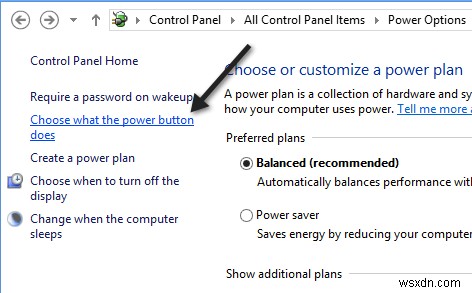เปิด Fast Startup Missing ใน Windows 8/10 Power Options ไหม 