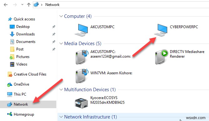 จะทราบได้อย่างไรว่ามีการแชร์โฟลเดอร์ใน Windows 10 