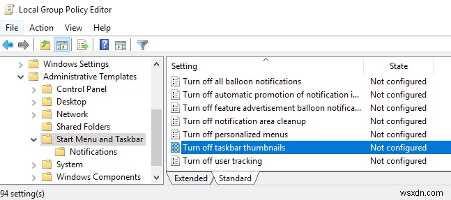 แถบงาน Windows 7 ไม่แสดงตัวอย่างขนาดย่อ? 