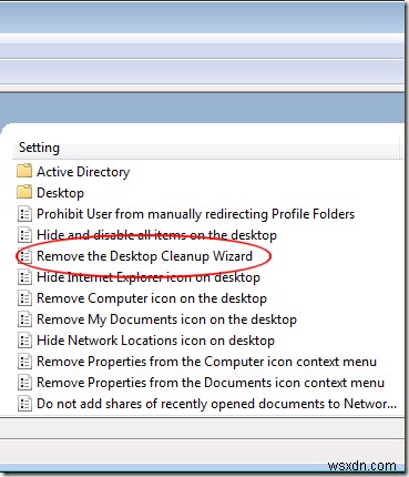 ลบ Desktop Cleanup Wizard ออกจาก Windows 7 