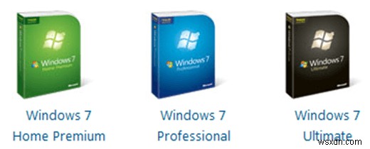 การเปรียบเทียบเวอร์ชัน Windows 7 – Home, Professional, Ultimate 
