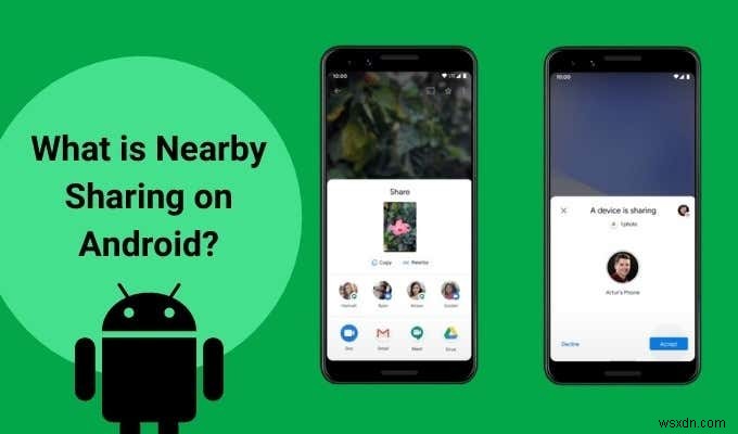 การแบ่งปันในบริเวณใกล้เคียงบน Android คืออะไร