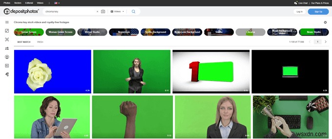 8 แหล่งข้อมูลออนไลน์ที่ดีที่สุดสำหรับเอฟเฟกต์พิเศษของ Green Screen